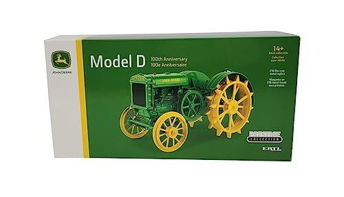 1/16 John Deere Model D 100th Anniversary Prestige Collection Tractor Toy -...