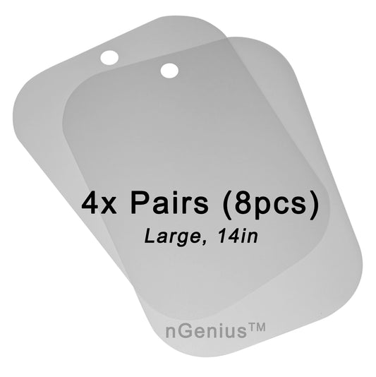 nGenius Boot Shaper Inserts, Pack of 8 (for 4 pairs of boots), CLEAR, LARGE (14in)