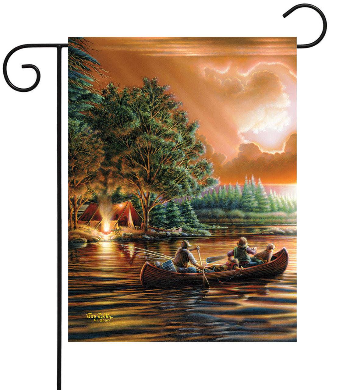 Evening Rendezvous - Small Garden Flag by Lang