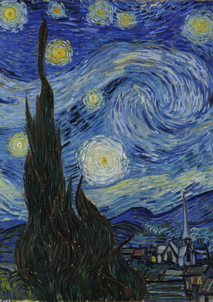 Van Gogh's Starry Night - Garden Flag by Toland