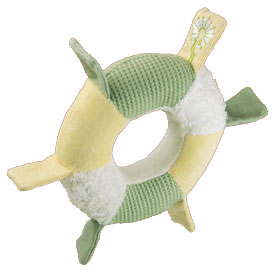 Organic Ring Rattle - 5" Soft Rattles & Teether