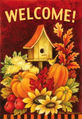 Fall Birdhouse - Standard Flag by Toland